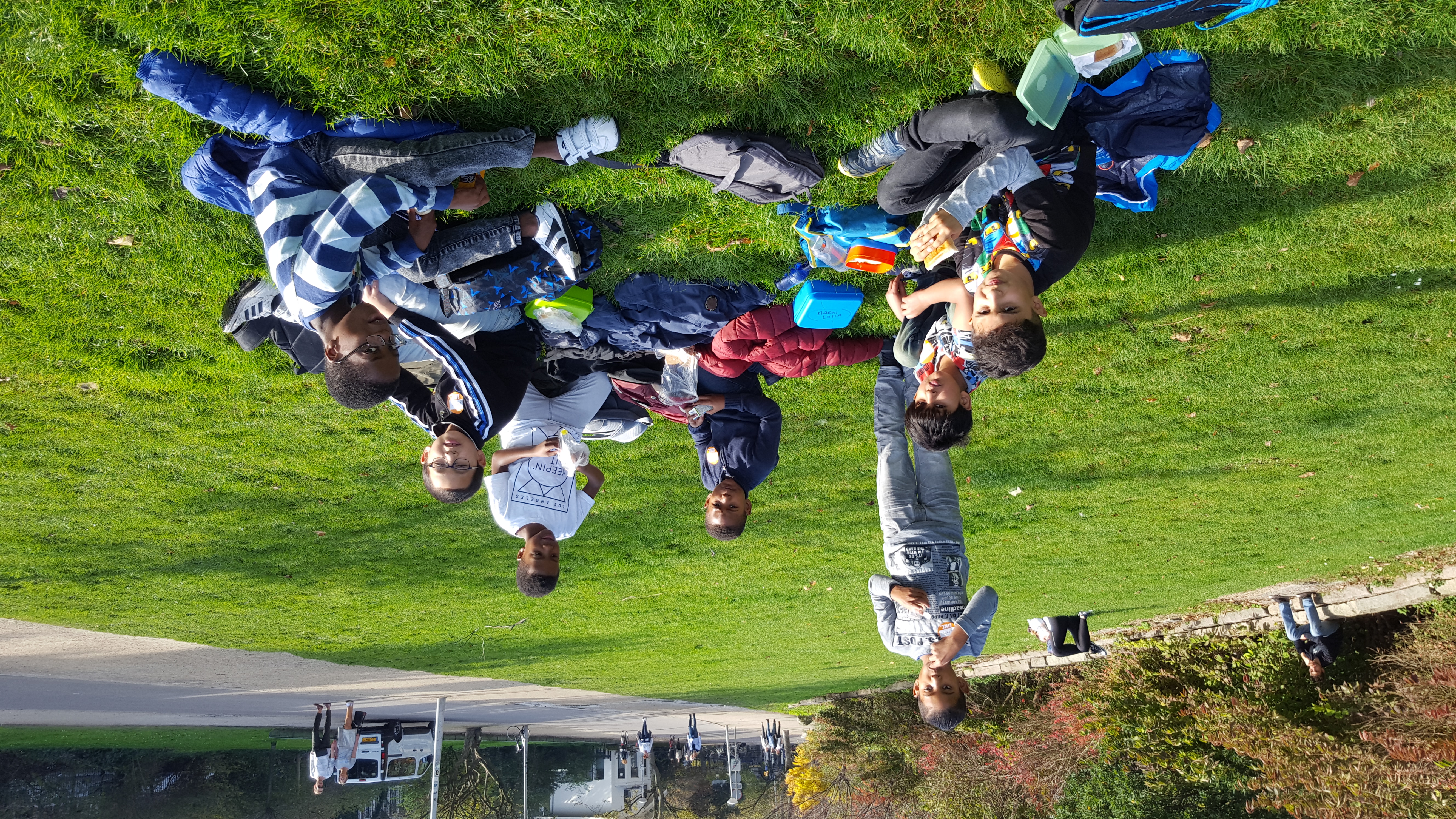 Taaltrip van groep 5s naar het Bellevue theater.